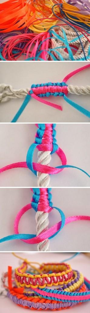 diy colorful bracelets
