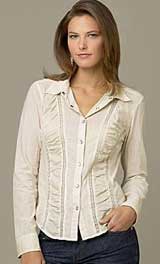 DKNY ruched blouse