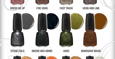 China Glaze Capitol Colors line for the Hunger Games