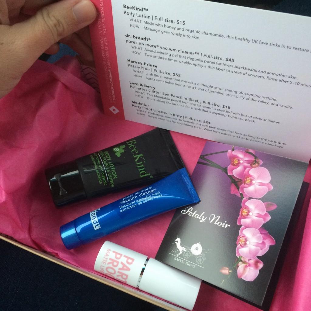 Birchbox October 2014 unboxing & ewg scores