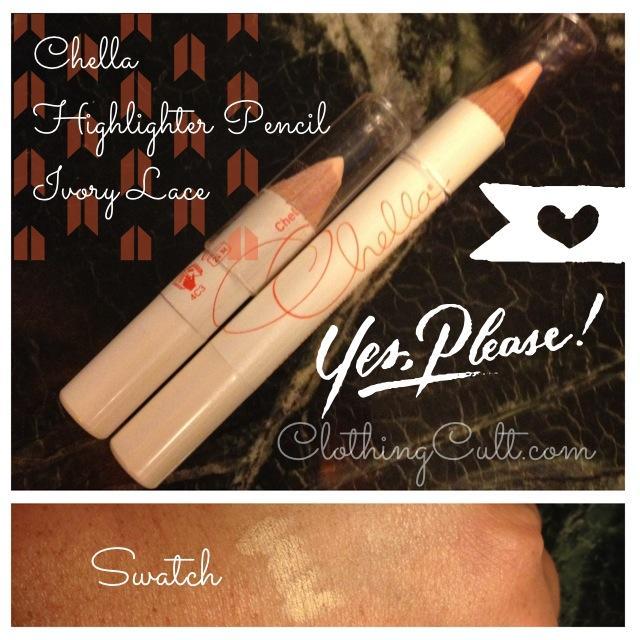 Chella Highlighter Pencil ivory lace swatch & review