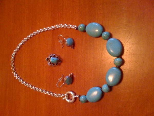 turquoise jewelry set