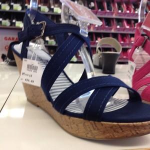 Navy Wedge Payless Shoes - Vander Band Wedge