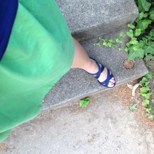 Green and Navy outfit 1