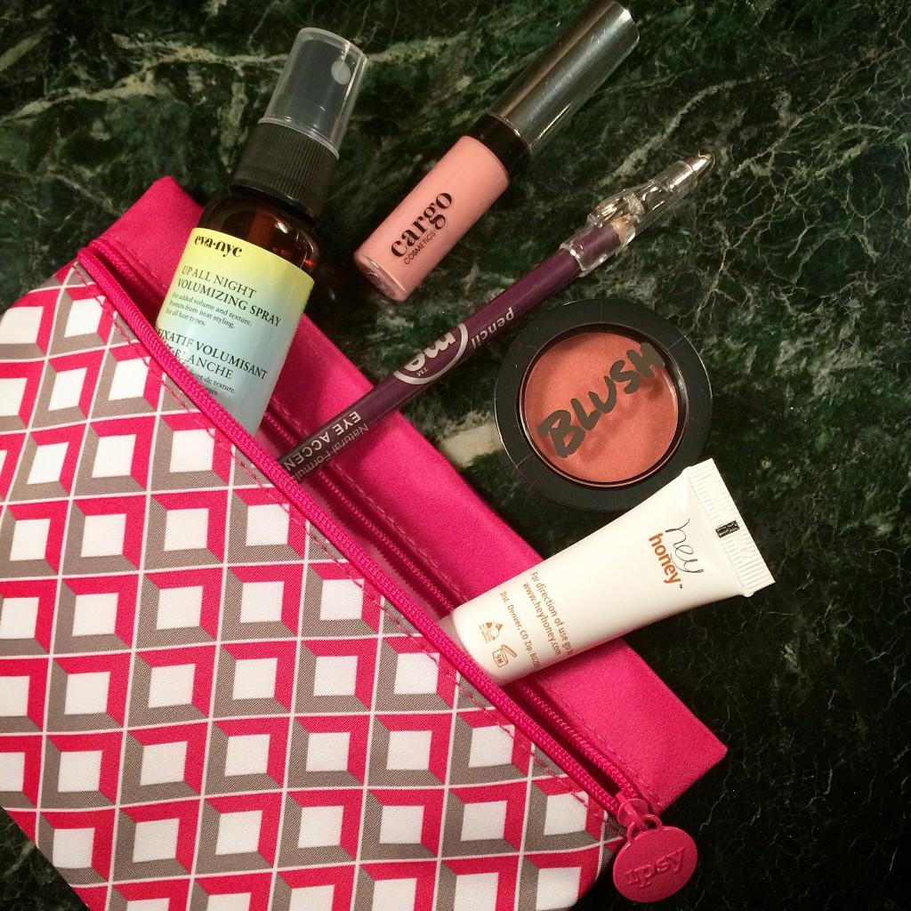 Ipsy glambag February 2015 including EWG Skin Deep Cosmetics database scores via ClothingCult.com