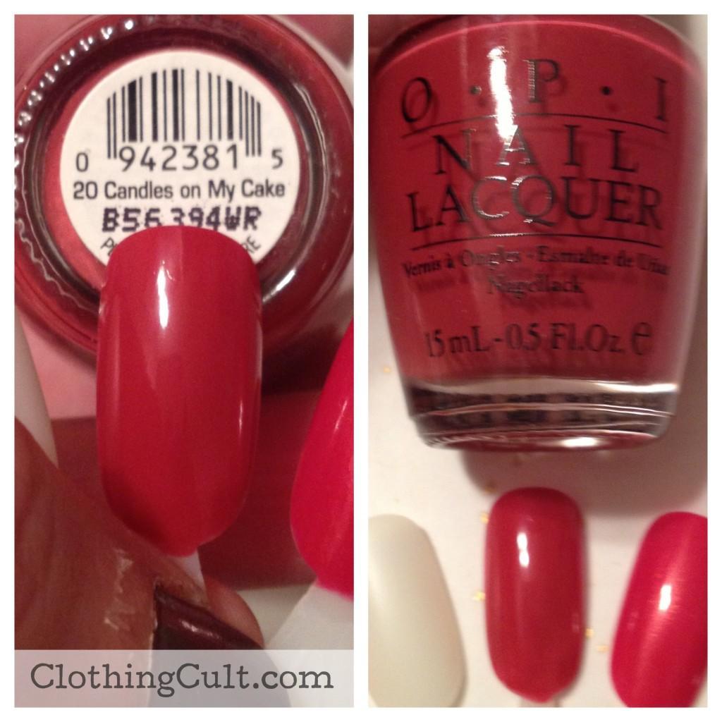 OPI nail polish 20 Candles on My Cake swatch