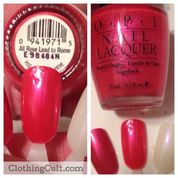 OPI nail polish All Rose Lead to Rome swatch