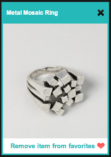 JewelMint Metal Mosaic Ring
