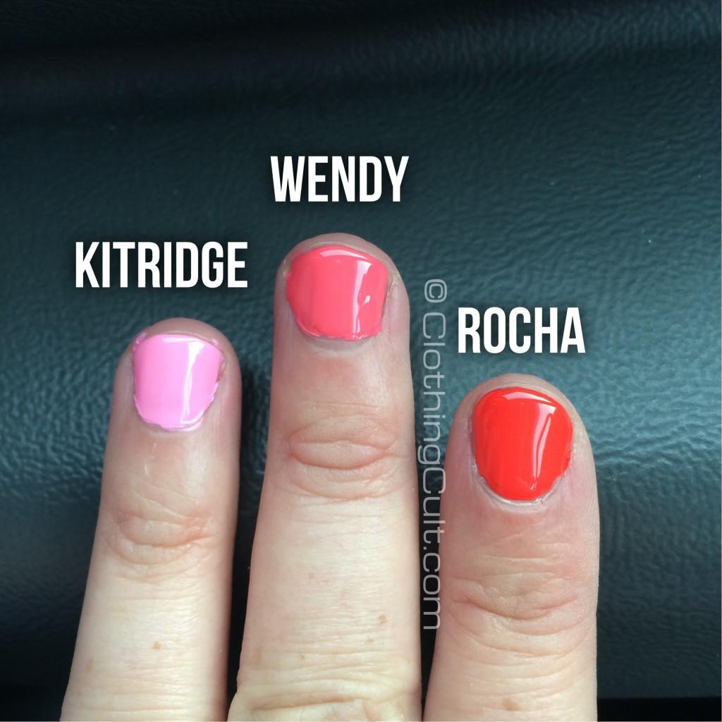 Zoya Rocha, Wendy & Kitridge swatches natural light - via ClothingCult.com