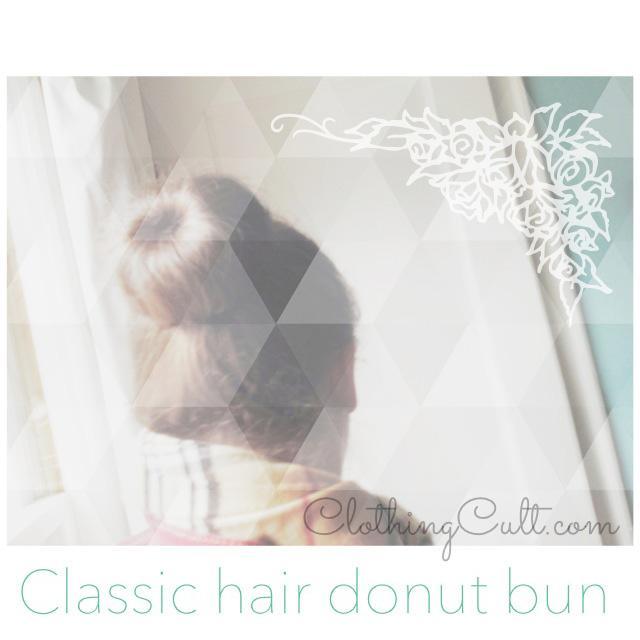 classic hair donut bun 1
