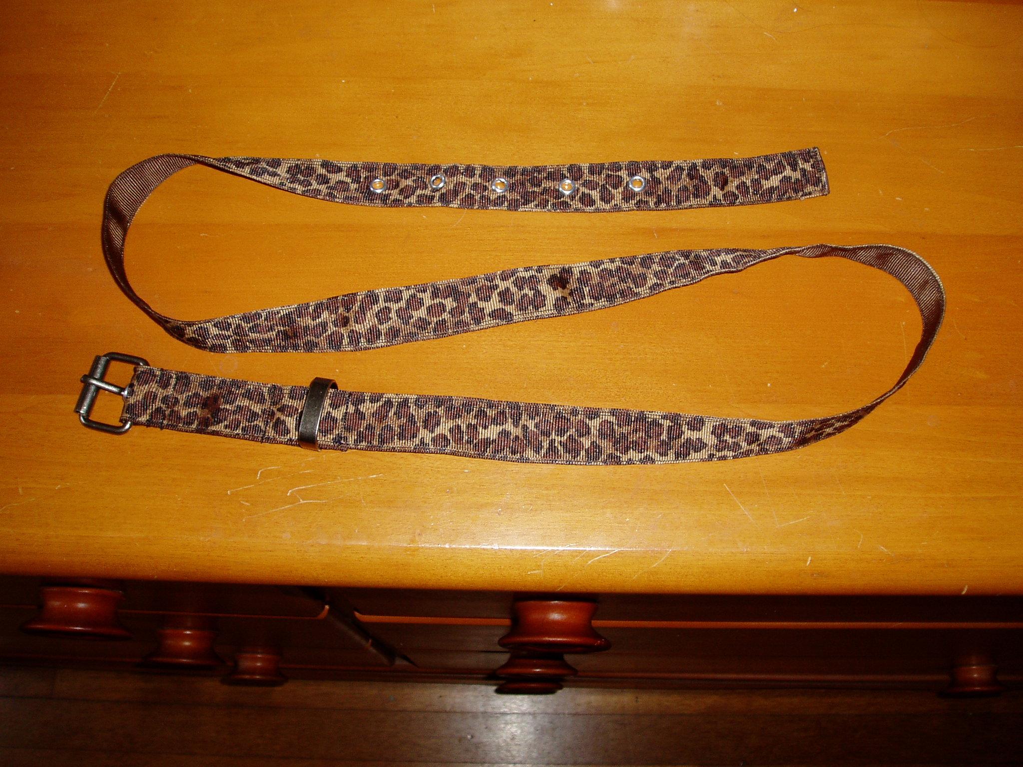 Leopard DIY belt full pic on dresser