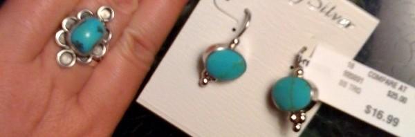 Turquoise earrings to match