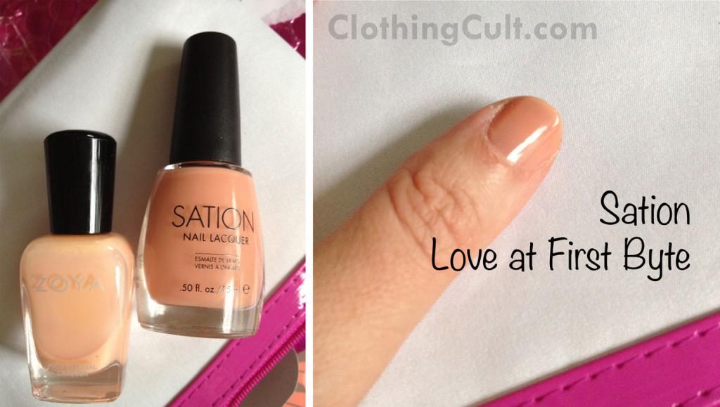 swatch Sation Love at First Byte nail polish